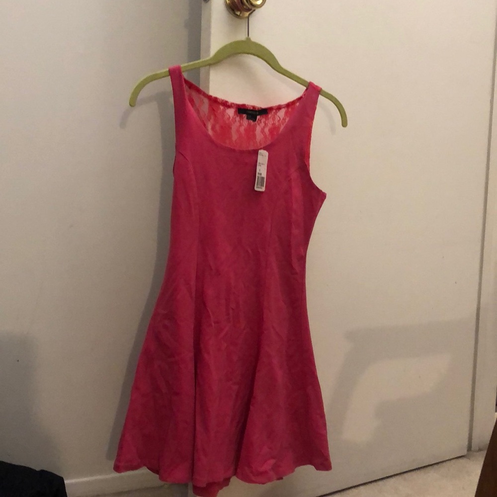 Halter pink dress